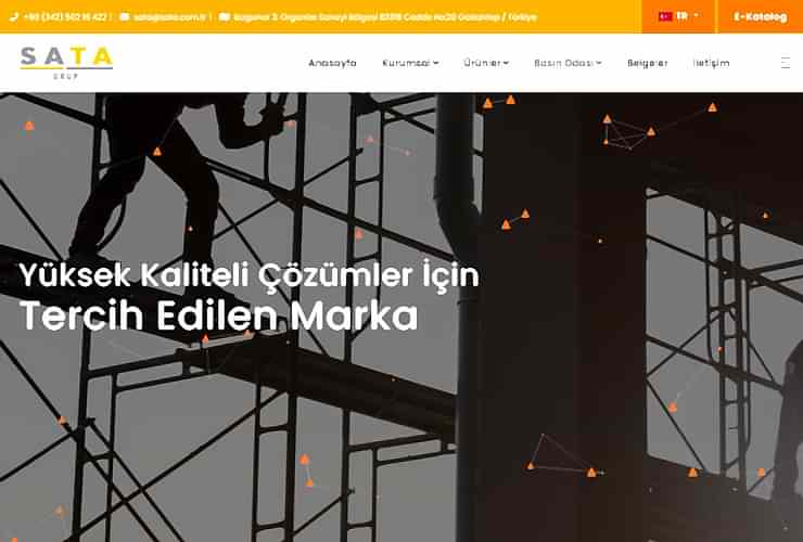 SATA Group Web Design